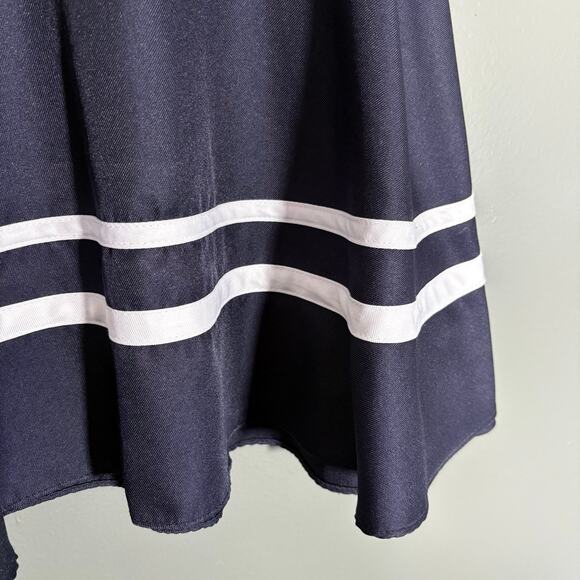 Rare Editions Little Girls Blue Sleeveless Sailor Dress - Size 4T/4 - White Bow - Picture 4 of 7